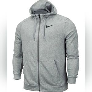 Nike Dri-Fit Fleece Hoodie Gray Men's Casual Hoodie SIZE: Small